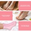 3 Pairs Moisturizer Socks Coral Aloe Socks Non Slip for Dry Feet Cracked Heel Spa Sleeping Travel Lounge Wear Stress Relief Gifts Repairing (Pink, Green, Blue) view 3