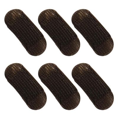 6 Pcs Brown Sponge Volume Hair Bases Volume Inserts Hair Clip Fluffy Hair Cushion Bump It up Piece Styling Pad for Women Girls Clips and Barrettes Hair Care (Home/Party/Wedding Styling Accessories)