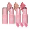 3PCS Blush Stick for Cheeks,Multi-use Solid Matte Makeup Stick Blush Cream for Cheek Eyes and Lips Tint,Moisturizing Tinted Cream Blush,Natural Blendable Cheek Blusher with 3 Makeup Sponges A2 view 1