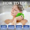 ACLMFUP Real African Net Sponge - 2 Pieces Authentic Exfoliating Body Scrubber - Gentle for All Skin Types, Durable & Easy Rinse (Rose Red & Green) view 4
