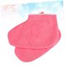WRITWAA 2 Pairs of Wax Therapy Foot Covers Moisturizing Paraffin Therapy Socks for Beauty Care Soft Cloth Design for Dry Feet for Relaxing view 3