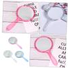 SOESFOUFU 3Pcs Handheld Double Sided Mirrors Portable Magnifying Cosmetic Mirrors for Quick Makeup Touch Ups Lightweight and Durable Design view 4