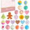 Christmas Advent Calendar 2025 for Women Bath Bombs & Shower Steamers Mix Set 24 Days Countdown Calendar Bath Spa Gifts view 1