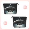GDSHJKLW Linen Makeup Bag For Women, Waterproof Travel Cosmetic Organizer Lightweight Zipper Travel Toiletry Bag Organizer Alien Spaceship Ufo Makeup Brushes Storage Bag view 2