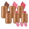 3PCS Blush Stick for Cheeks,Multi-use Solid Matte Makeup Stick Blush Cream for Cheek Eyes and Lips Tint,Moisturizing Tinted Cream Blush,Natural Blendable Cheek Blusher with 3 Makeup Sponges A4 view 1