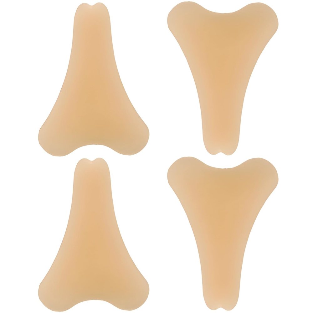 4 Pcs Invisible Camel Toe Concealers, Soft Silicone Reusable Pads, Discreet and Comfortable Protection for Daily Wear
