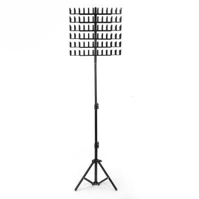Braiding Hair Rack Standing - Hair Tool Stand, Wig Organizer | 144 Pegs Braiding Hair Extension Display Rack, Adjustable Styling Tower for Weave Supplies, Hair Sectioning Aid for Professionals