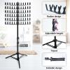Braiding Hair Rack Standing - Hair Tool Stand, Wig Organizer | 144 Pegs Braiding Hair Extension Display Rack, Adjustable Styling Tower for Weave Supplies, Hair Sectioning Aid for Professionals view 3
