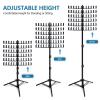 Braiding Hair Rack Standing - Hair Tool Stand, Wig Organizer | 144 Pegs Braiding Hair Extension Display Rack, Adjustable Styling Tower for Weave Supplies, Hair Sectioning Aid for Professionals view 4