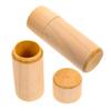 DEARMAMY 2pcs Wooden Essential Oil Storage Holder Cylinder Box for Bottles Portable Case for Essential Oils Cosmetic Vials Secure and Durable Design view 1