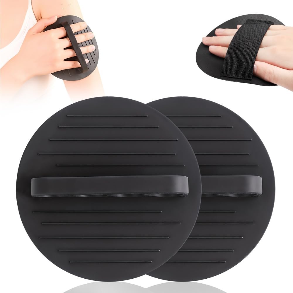 2/4 Counts Shower and Bath Tool, 2025 Upgraded Exfoliating Body Scrubber Set, Deep Cleansing Shower and Bath Tool, for Massage and Removing Dead Skin, for All Skin Types (Black-2pcs)