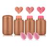 3 Colors Blush Stick with Makeup Sponges,Matte Solid Cream Blush,Multi-Use Blush Stick for Cheeks,Lips and Eye,High Pigmented Makeup Sticks Set A1 view 1