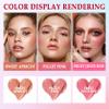 3 Colors Blush Stick with Makeup Sponges,Matte Solid Cream Blush,Multi-Use Blush Stick for Cheeks,Lips and Eye,High Pigmented Makeup Sticks Set A1 view 2
