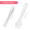 2Pcs Cosmetic Spatula, Mini Metal Makeup Spatula Reusable Cosmetic Cream Spatulas Spoon Skincare Scoop Applicator Multi-functional Facial Applicator Tool for Mixing and Sampling Face Eye Cream, Silver view 2