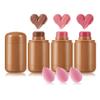 3 Colors Blush Stick with Makeup Sponges,Matte Solid Cream Blush,Multi-Use Blush Stick for Cheeks,Lips and Eye,High Pigmented Makeup Sticks Set A4 view 1