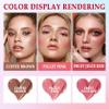3 Colors Blush Stick with Makeup Sponges,Matte Solid Cream Blush,Multi-Use Blush Stick for Cheeks,Lips and Eye,High Pigmented Makeup Sticks Set A4 view 2
