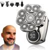 9.0 Shaver, Pro Head Shaver, Full-Body Shaving Made Simple  Head, Face, Body & Below The Waist (Silver-Set) view 1