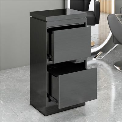 GZYWZXL Metal Salon Stations for Hair Stylist, Mobile Salon Tray, Barber Station with 2 Drawers and Hair Dryer Holes, Salon Tray for Beauty, Spa Cosmetology, Tattoo(Black,A)
