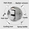 GZYWZXL Metal Salon Stations for Hair Stylist, Mobile Salon Tray, Barber Station with 2 Drawers and Hair Dryer Holes, Salon Tray for Beauty, Spa Cosmetology, Tattoo(Black,A) view 4