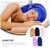 5Pcs Long Satin Sleep Caps for Women Elastic Hair Bonnets for Braids Curly Hair Full Coverage Design Light view 2