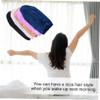 5Pcs Long Satin Sleep Caps for Women Elastic Hair Bonnets for Braids Curly Hair Full Coverage Design Light view 3