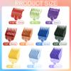 BEIQIYA 10pcs Professional Hair Clipper Guards, Nylon Barber Guards Trimmer Set, 1/16" to 1" Barber Cutting Guides Accessories for Most Wahl Hair Clippers- Multicolor view 2