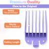 BEIQIYA 10pcs Professional Hair Clipper Guards, Nylon Barber Guards Trimmer Set, 1/16" to 1" Barber Cutting Guides Accessories for Most Wahl Hair Clippers- Multicolor view 3