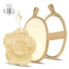 3 Pcs Egyptian Exfoliating Loofah Pad Body Scrubber Travel Size Loofah for Women Shower Loofah Spong with a Hook Natural Exfoliating Quick-Drying Designed for Travel Convenient to Pack and Carry view 1