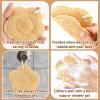 3 Pcs Egyptian Exfoliating Loofah Pad Body Scrubber Travel Size Loofah for Women Shower Loofah Spong with a Hook Natural Exfoliating Quick-Drying Designed for Travel Convenient to Pack and Carry view 4