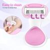 Mini Epilator, Body Hair Removal Device, Facial Hair Remover for Women, Manual Body Hair Shaver Trimmer Portable Face Leg Hair Removal Tool Epilator, Full Body Smooth Glide view 3