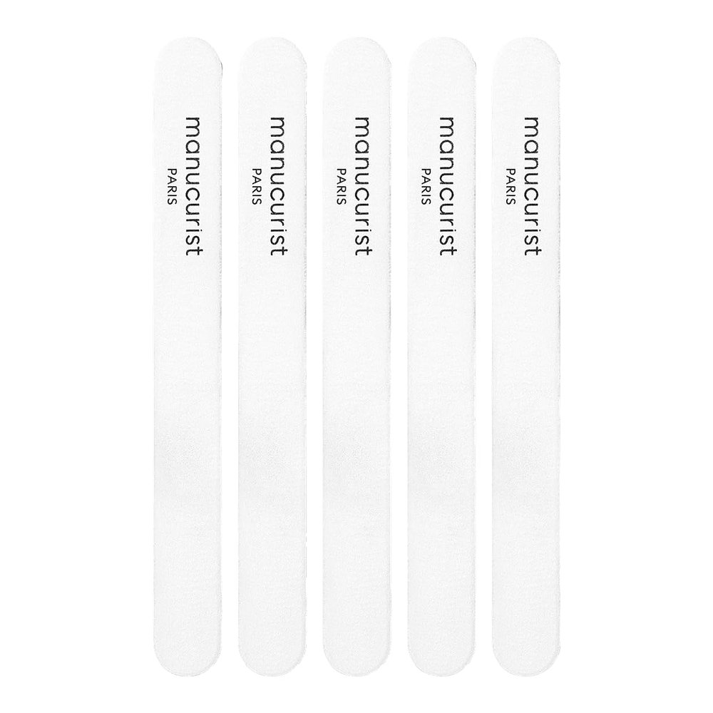 5 Pack Nail Files Professional - Emery Boards for Nails - Double Sided 100/180 - Reusable Nail File Set - Finger Nail Files for Women - Respects The Nail Plate