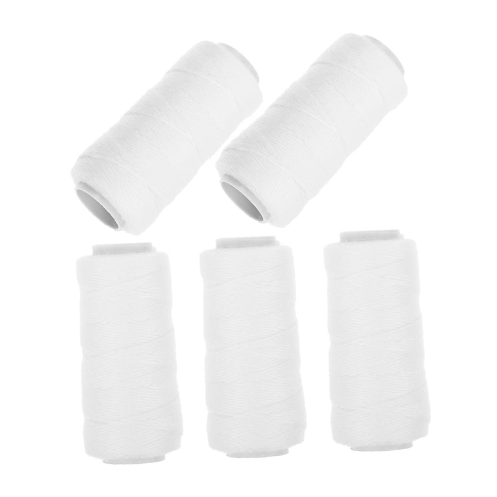 ASAKKURA 5-Piece Cotton Threading Hair Removal Tool Set for Eyebrow and Facial Hair Adjustable Thickness Suitable for Women Portable Epilator Thread for Facial Use