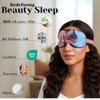 100% Mulberry Silk Sleep Mask  Adjustable Eye Mask for Men & Women, Large Size, 19mm 6A Grade, Handcrafted in USA  Soft, Hypoallergenic, Blackout, Moisture-Wicking, Anti-Aging (Blue & Blush Tie Dye) view 4