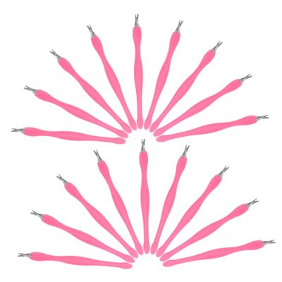 24pcs Cuticle Trimmer Precision Stainless Steel Nail Pusher and Remover Fork for Home Manicure Salon Pedicure Safe Dead Skin Care Tools