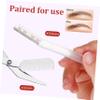 ASAKKURA 1Set Eyebrow Shaping Kit Comfortable Non Slip Handle Eyebrow Trimmer Scissors Versatile Grooming Tool for Precise and Safe Trimming for Beginners view 3