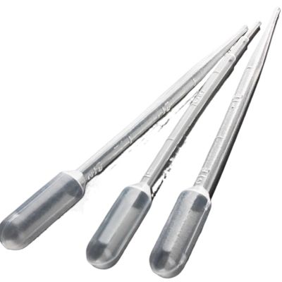 100pcs/pack Plastic Disposable Graduated Pipette Dropper Polyethylene Makeup Tools Lab 0.1/0.2/0.5/1/2/3ml (2ml Length 145mm)
