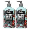MalibuHemp Tan, Body Moisturizing Lotion for Tattoo Enhancement, 18 Fluid Ounces, 2 Pack view 1