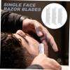 Gogogmee 100Pcs Single Face Razor Blades Old Folding Shaving Cutter for Men Portable Face Razor for Eyebrow Trimming Hairdressing Tattooing Sharp Easy to Use view 4
