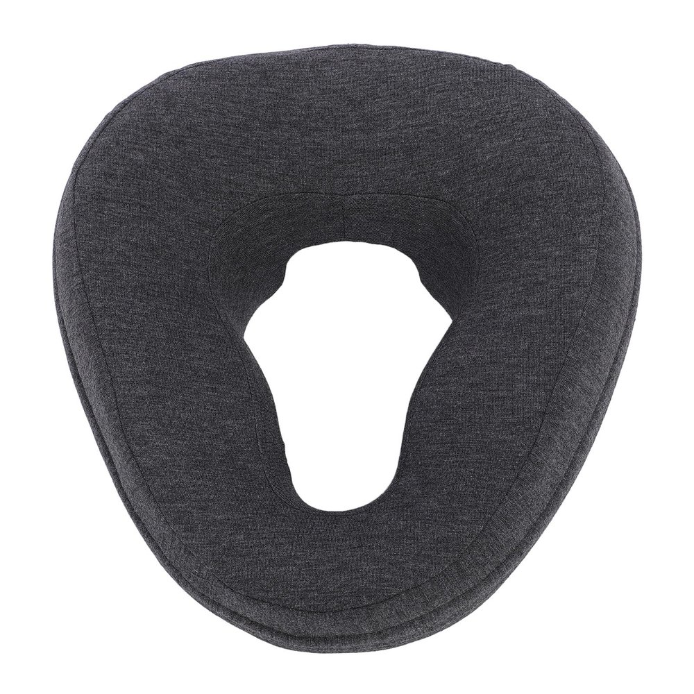 Face Down Pillow Memory Foam Soft Ergonomic Comfortable Sleeping Face Pillow for Home Spa Use Beauty Salon Skin Friendly Fabric Year Round Cozy Support (Dark Grey)