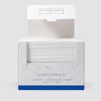 Clean Skin Face Towel XL, disposable face towel, Makeup Remover, Ultra Soft, Hipoalergenic towels, 50 Ct, 1 Pack