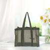 WeiLaiKeQi Mesh Shower Tote Bag Shower Organizer Quick Dry Portable for Accessories Gym, Green view 2