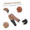 IWOWHERO Double-sided Leather Razor Strop 2pcs Manual Shaver Sharpening Cloth for Barbers and Home Use Random Color Practical Dual-sided Sharpening Tool view 2