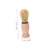 HAKIDZEL Men Retro Beard Shaving Brush Portable Neck Duster Tool for Hair Salons Home Grooming Soft Bristles for Comfortable Cleanup for Groomed Beards view 2
