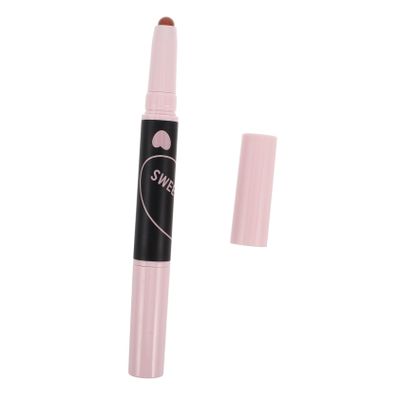 Dual Ended Lip Liner Lipstick Pen Lip Stain Tool with Matte Finish Smooth Application Portable Makeup Accessory for All Skin Tones