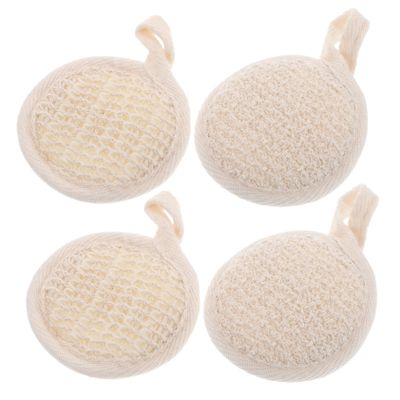 ASAKKURA Natural Loofah Bath Towel Body Exfoliating Scrub Washcloth for Spa Shower