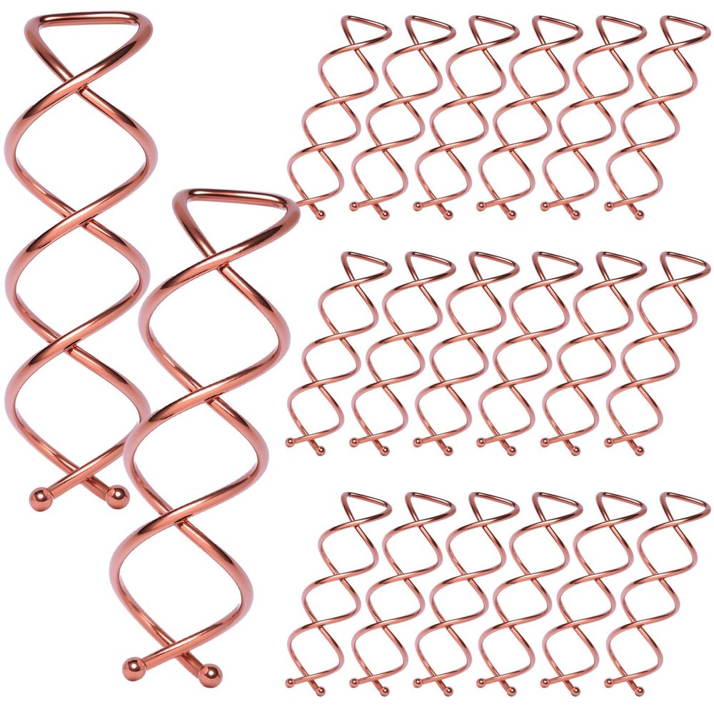 20PCS Spiral Hair Pins, Spin Pins Spiral Bobby Pins for Girls, Women and Kids, Non-Scratch Round Clip & Bun Twist, Stylish Bun Bobby Pins, Premium Spin Pins for Hair, Gold