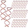 20PCS Spiral Hair Pins, Spin Pins Spiral Bobby Pins for Girls, Women and Kids, Non-Scratch Round Clip & Bun Twist, Stylish Bun Bobby Pins, Premium Spin Pins for Hair, Gold view 1