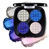 CHARMACY 4 Colors Chameleon Eyeshadow & Highlighter Palette - Shift-Infused Multichrome Pressed Pigments, Long-Lasting Velvet Finish, Vegan & Cruelty-Free Makeup Kit #02 view 1