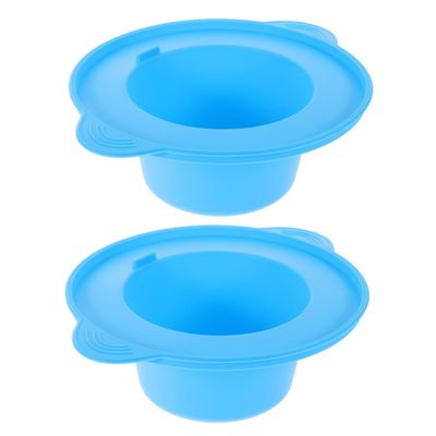 FRCOLOR 2pcs Melting Wax Bowl Silicone Wax Pot Insert for Hair Removal Reusable Pot for Care