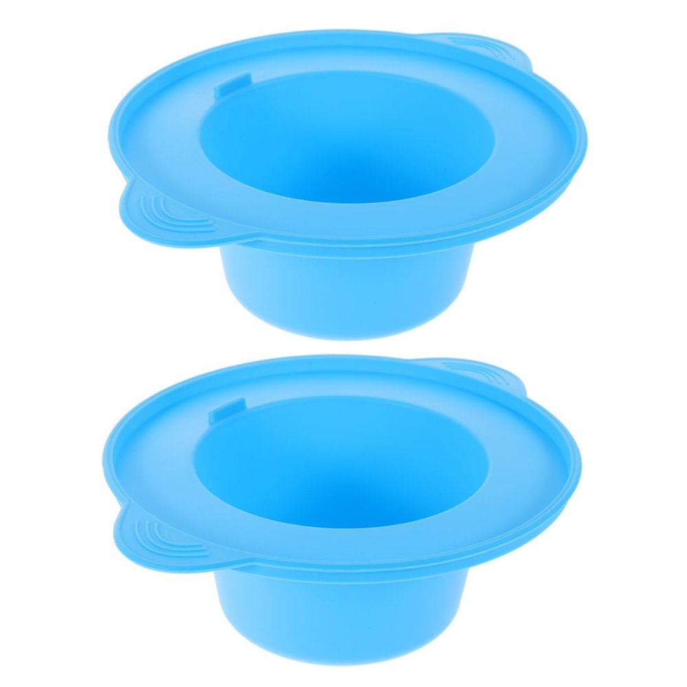 FRCOLOR 2pcs Melting Wax Bowl Silicone Wax Pot Insert for Hair Removal Reusable Pot for Care